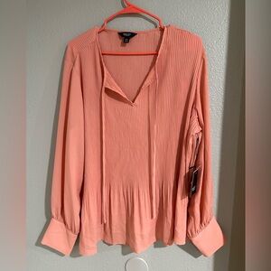 Simply Vera Vera wang long sleeve blouse new  size XXL